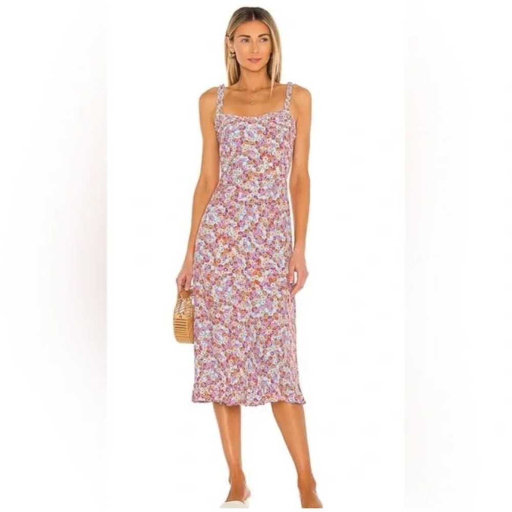 FAITHFULL THE BRAND NOEMIE MIDI DRESS
